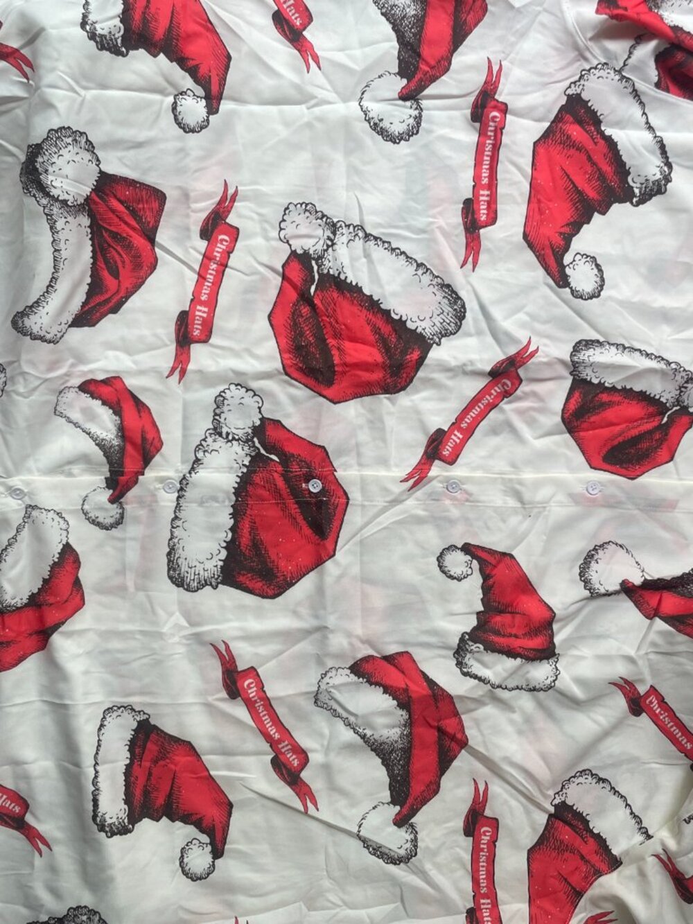 Christmas Hats Button-Up Shirt